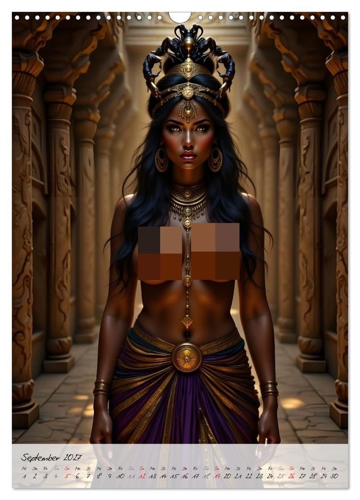 Weitere Ansicht: Göttinnen der Ägypter (Wandkalender 2027 DIN A3 hoch), CALVENDO Monatskalender | Calvendo, Liam Blue
