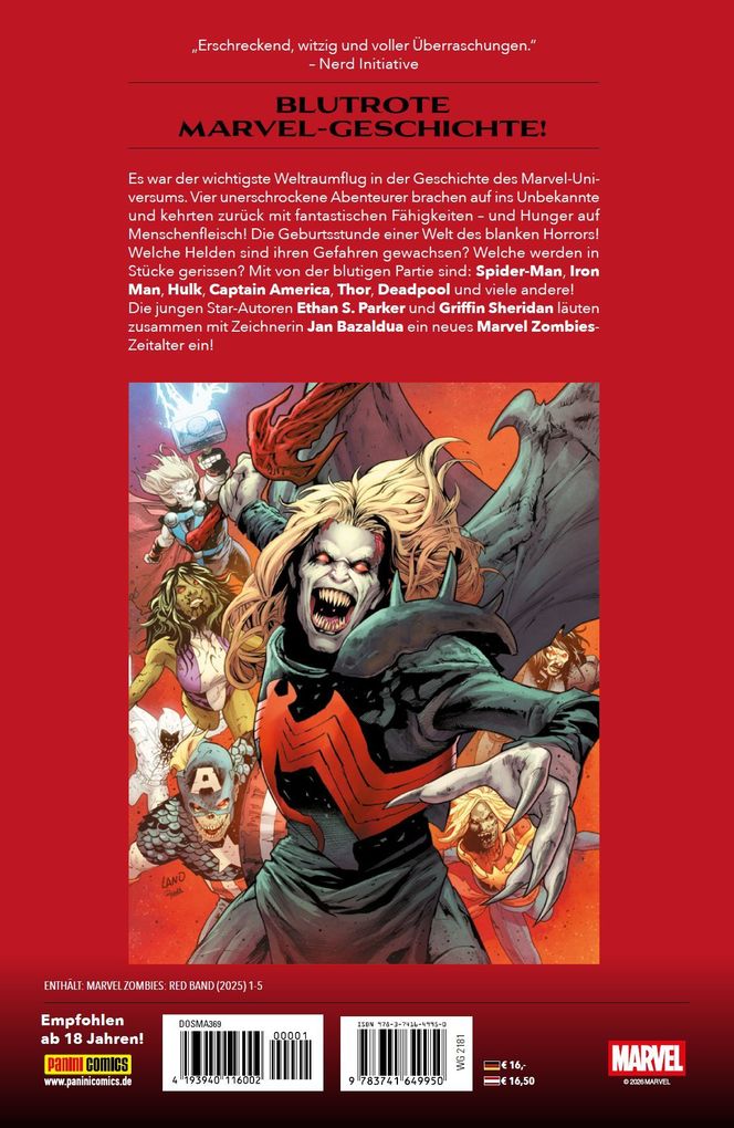 Weitere Ansicht: Marvel Zombies Splatter-Ausgabe | Ethan S. Parker, Jan Bazaldua, Griffin Sheridan