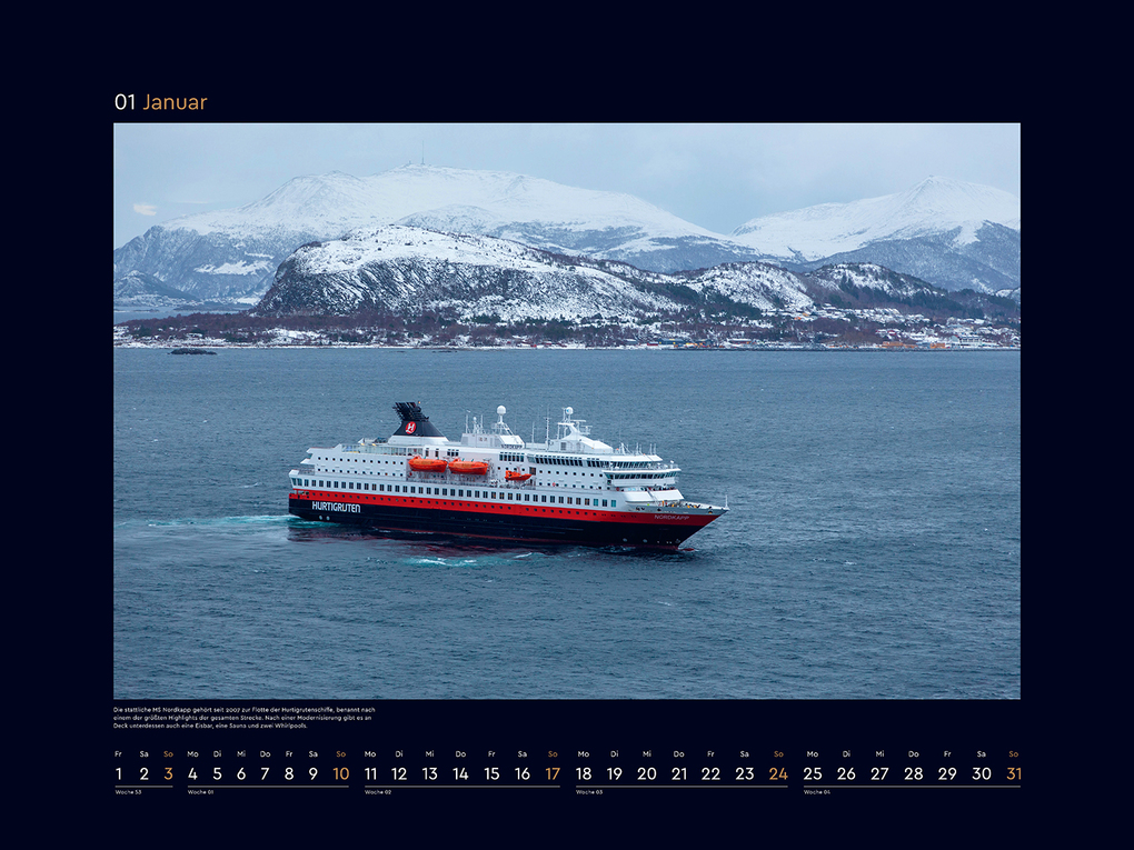 Weitere Ansicht: Hurtigruten - KUNTH Wandkalender 2027