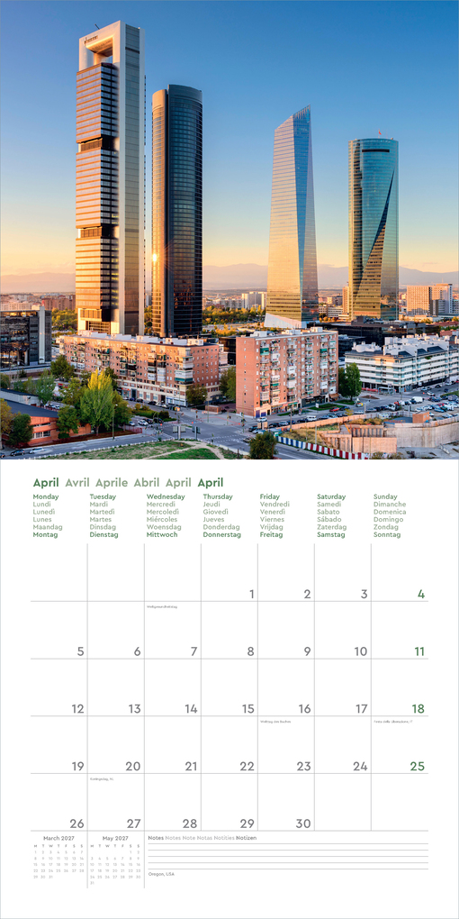 Weitere Ansicht: Metropolen - KUNTH Broschurkalender 2027