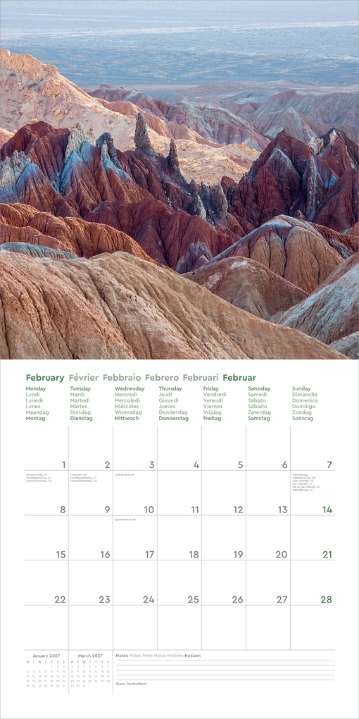 Weitere Ansicht: Wunder der Welt - KUNTH Broschurkalender 2027