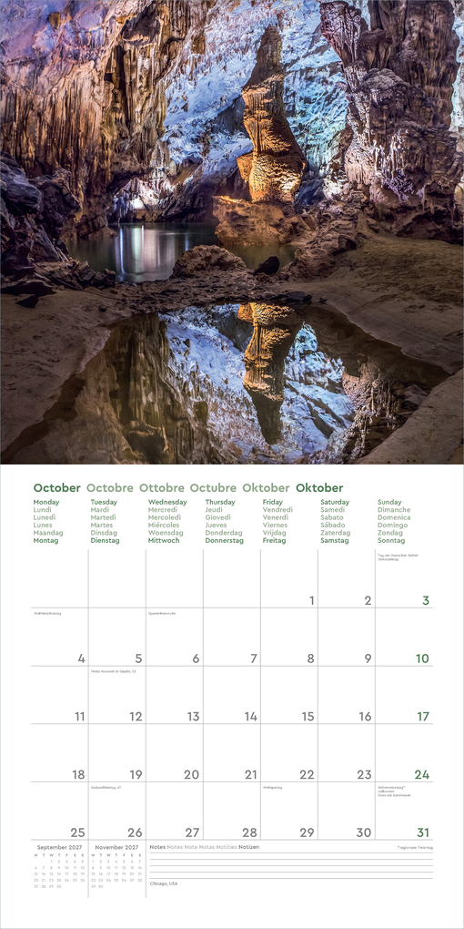 Weitere Ansicht: Wunder der Welt - KUNTH Broschurkalender 2027