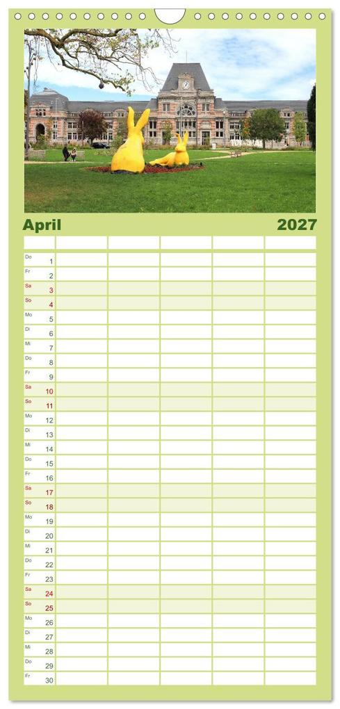 Weitere Ansicht: Familienplaner 2027 - Tournai - Malerisches Belgien mit 5 Spalten (Wandkalender, 21 x 45 cm) CALVENDO | Calvendo, Gisela Kruse