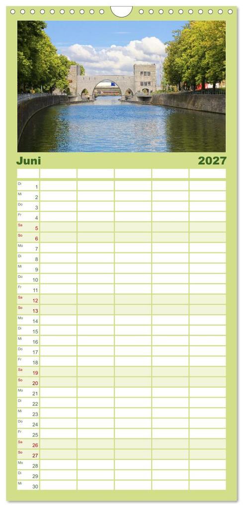 Weitere Ansicht: Familienplaner 2027 - Tournai - Malerisches Belgien mit 5 Spalten (Wandkalender, 21 x 45 cm) CALVENDO | Calvendo, Gisela Kruse
