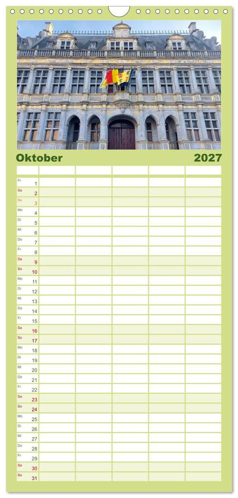 Weitere Ansicht: Familienplaner 2027 - Tournai - Malerisches Belgien mit 5 Spalten (Wandkalender, 21 x 45 cm) CALVENDO | Calvendo, Gisela Kruse