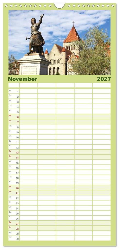Weitere Ansicht: Familienplaner 2027 - Tournai - Malerisches Belgien mit 5 Spalten (Wandkalender, 21 x 45 cm) CALVENDO | Calvendo, Gisela Kruse