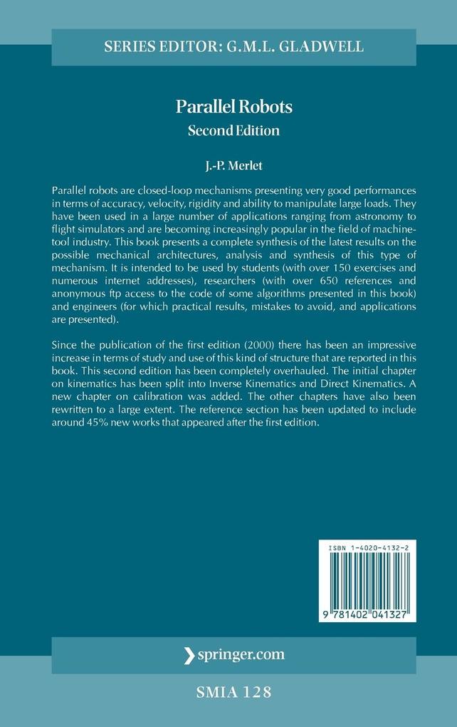 Weitere Ansicht: Parallel Robots | J. P. Merlet