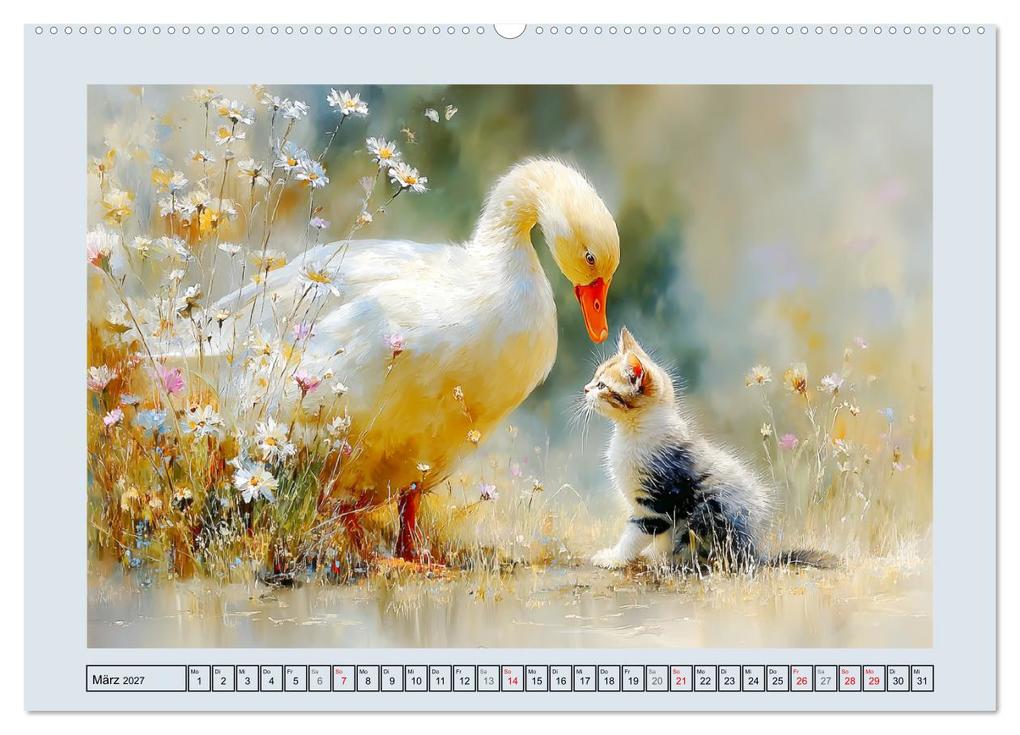Weitere Ansicht: Gänse. Geselliges Schnattern in der Natur (hochwertiger Premium Wandkalender 2027 DIN A2 quer), Kunstdruck in Hochglanz | Rose Hurley, Calvendo
