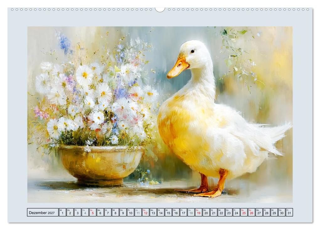 Weitere Ansicht: Gänse. Geselliges Schnattern in der Natur (hochwertiger Premium Wandkalender 2027 DIN A2 quer), Kunstdruck in Hochglanz | Rose Hurley, Calvendo