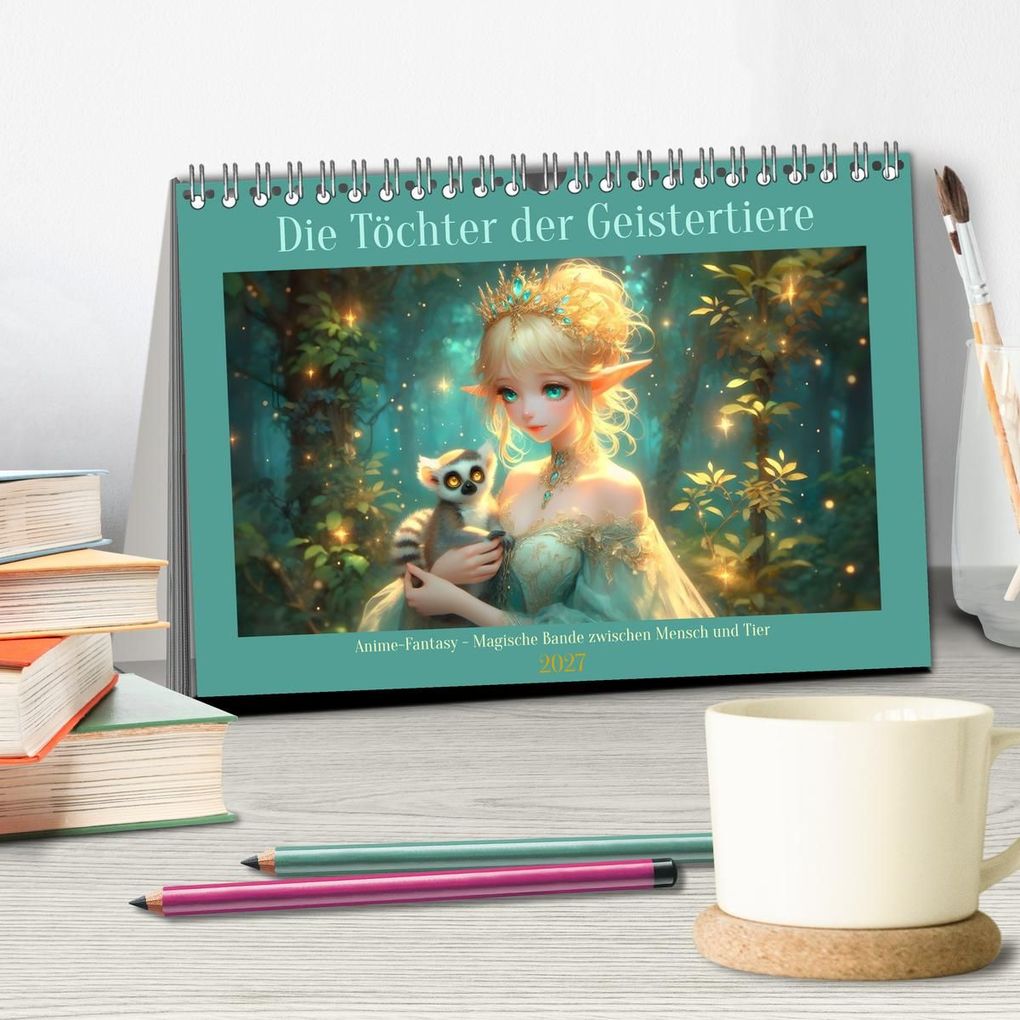 Weitere Ansicht: Die Töchter der Geistertiere (Tischkalender 2027 DIN A5 quer), CALVENDO Monatskalender | Liam Blue, CALVENDO