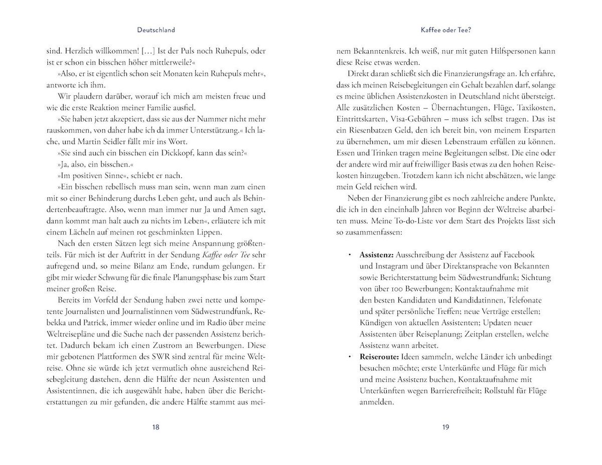 Weitere Ansicht: Im Rollstuhl um die Welt | Nora Welsch