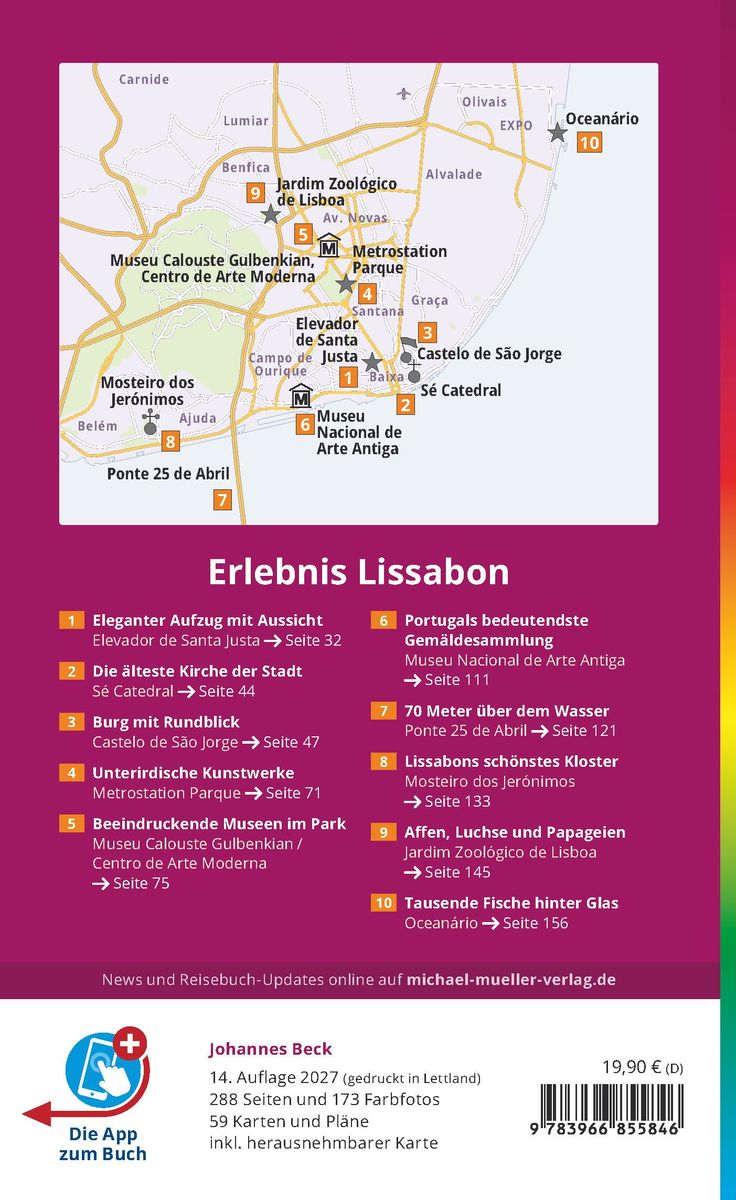 Weitere Ansicht: MICHAEL MÜLLER Reiseführer Lissabon MM-City | Johannes Beck