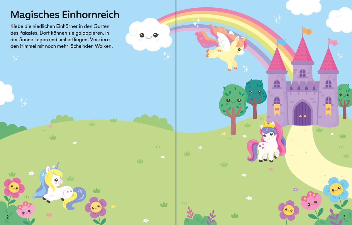 Weitere Ansicht: Cute Things - Mein Stickertraum: Einhörner | Kate Nolan