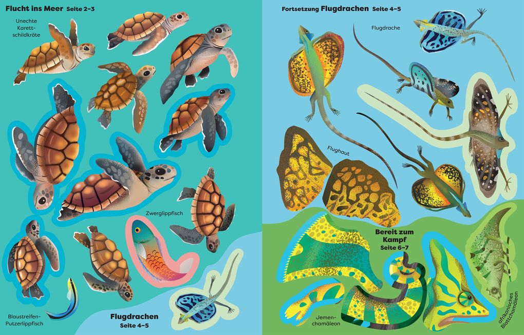Weitere Ansicht: Die große Sticker-Tierwelt: Reptilien | Micaela Tapsell