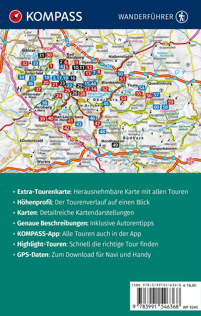 Weitere Ansicht: KOMPASS Wanderführer Harz, 60 Touren mit Extra-Tourenkarte | Lisa Aigner
