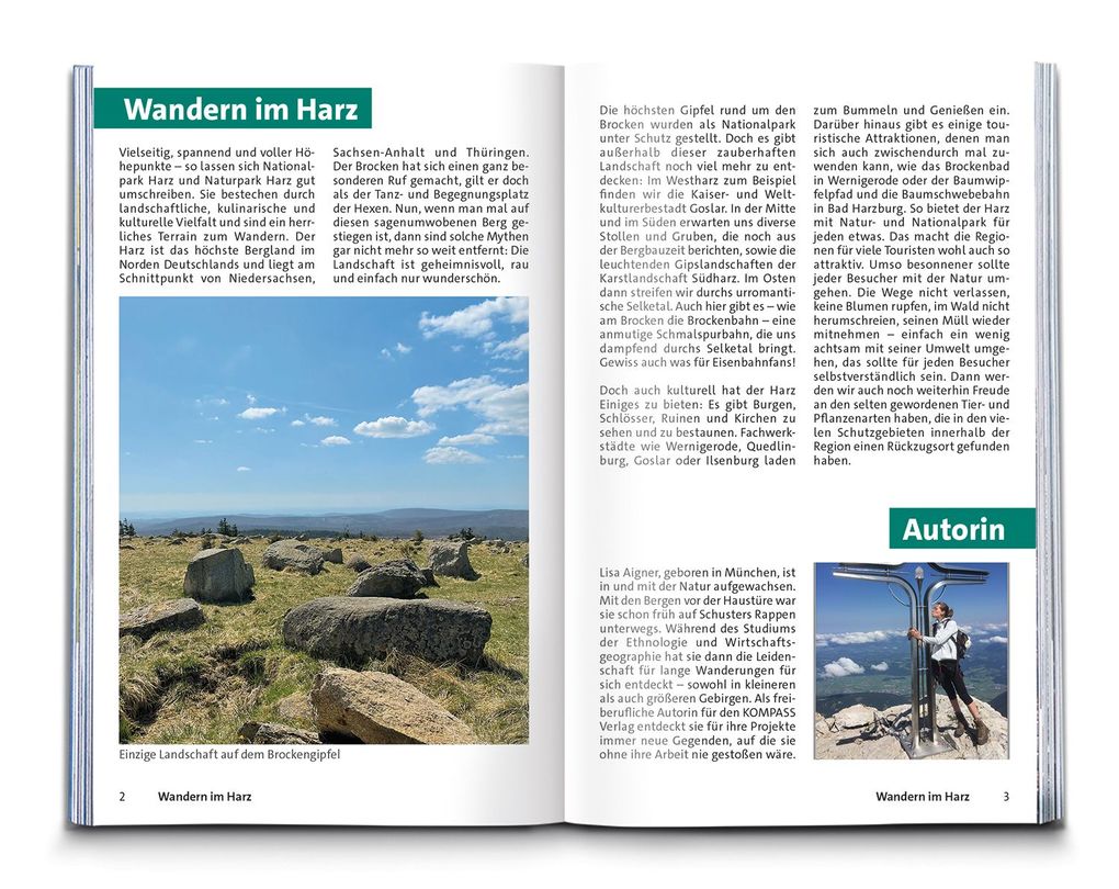 Weitere Ansicht: KOMPASS Wanderführer Harz, 60 Touren mit Extra-Tourenkarte | Lisa Aigner