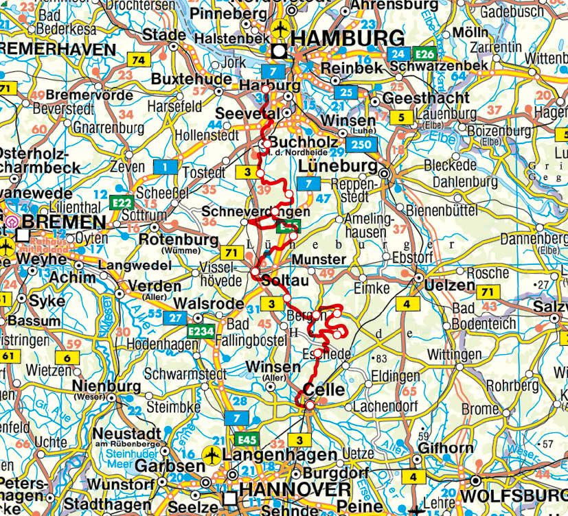 Weitere Ansicht: ROTHER Wanderführer Heidschnuckenweg. 14 Etappen von Hamburg-Fischbek nach Celle - mit 12 zusätzlichen Heideschleifen | Wolfgang Schwartz