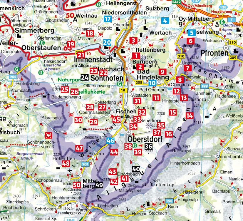 Weitere Ansicht: ROTHER Wanderführer Allgäu: Oberallgäu und Kleinwalsertal. 50 Touren rund um Immenstadt, Bad Hindelang, Sonthofen und Oberstdorf. | Franziska Baumann