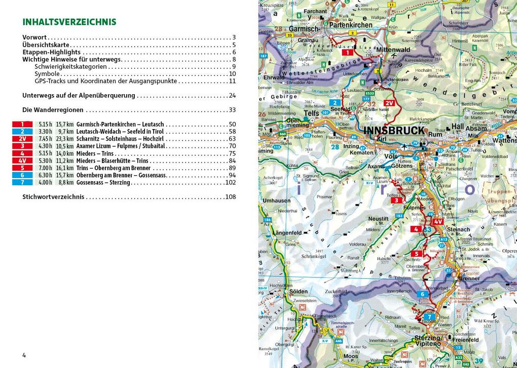 Weitere Ansicht: ROTHER Wanderführer Alpenüberquerung Garmisch - Sterzing. 7 Etappen von Oberbayern nach Südtirol - mit zwei Varianten | Thomas Striebig, Anja Benderoth
