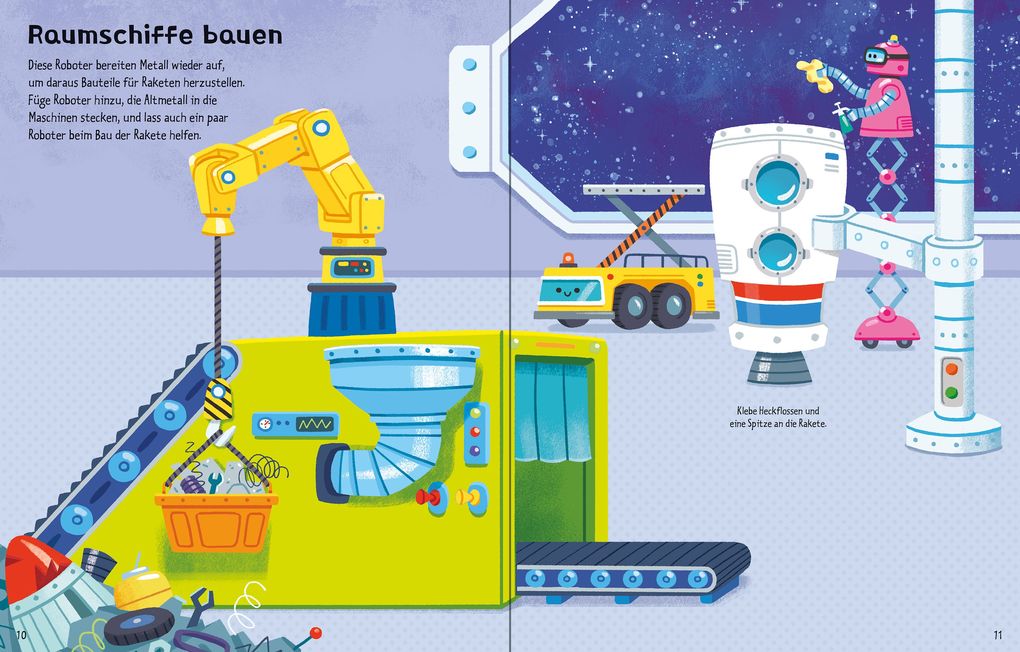 Weitere Ansicht: Mein erstes Stickerbuch METALLIC: Roboter | Alice Beecham
