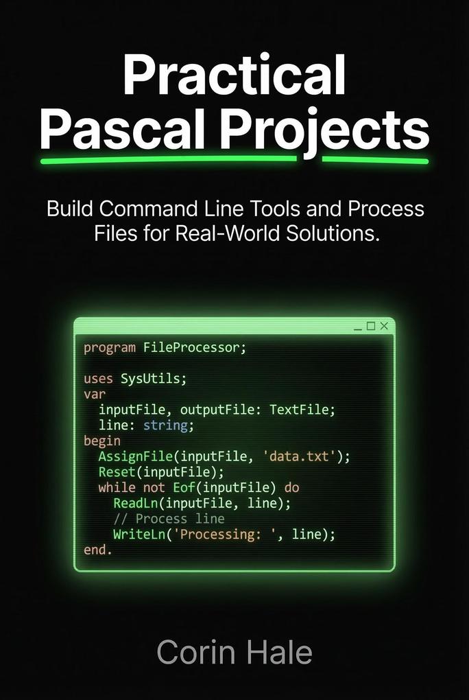 eBook epub: "Practical Pascal Projects: Build Command Line Tools and ...