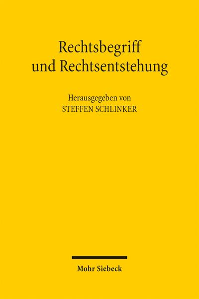 Produktbild: Rechtsbegriff und Rechtsentstehung