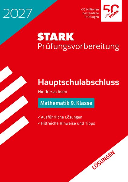 Produktbild: STARK Lösungen zu Mathematik 9. Klasse - Hauptschulabschluss 2027 Niedersachsen - Prüfungsvorbereitung