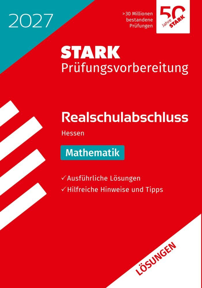 Produktbild: STARK Lösungen zu Mathematik - Realschulabschluss 2027 Hessen - Prüfungsvorbereitung