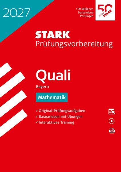 Produktbild: STARK Mathematik 9. Klasse - Quali Mittelschule 2027 Bayern - Prüfungsvorbereitung