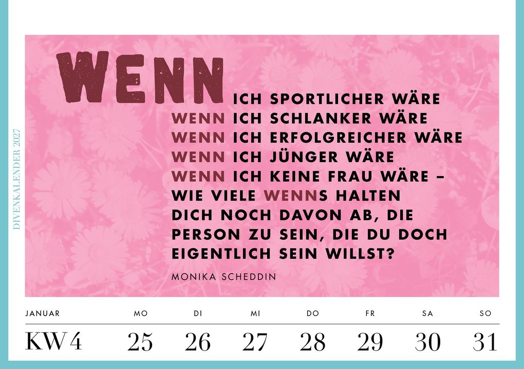 Weitere Ansicht: Divenkalender 2027 | Monika Scheddin