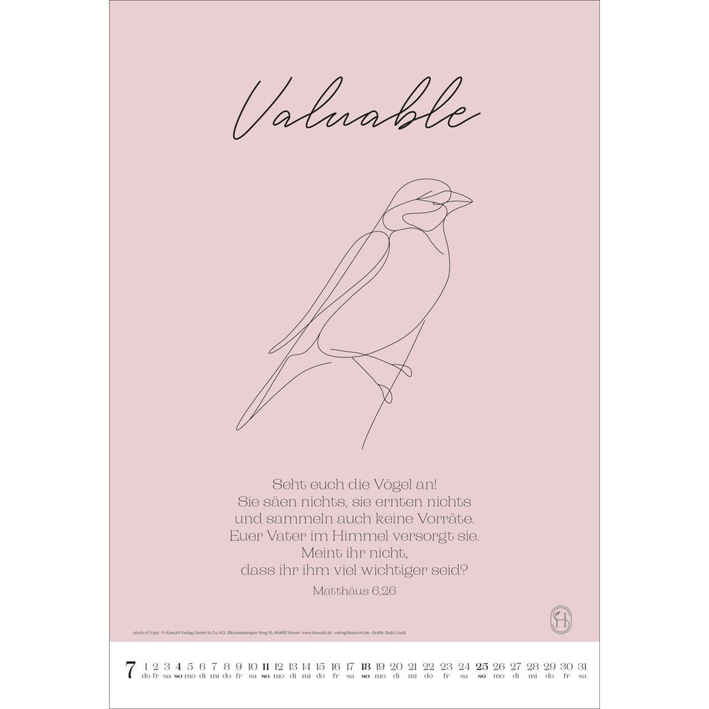 Weitere Ansicht: Wonderfully created 2027