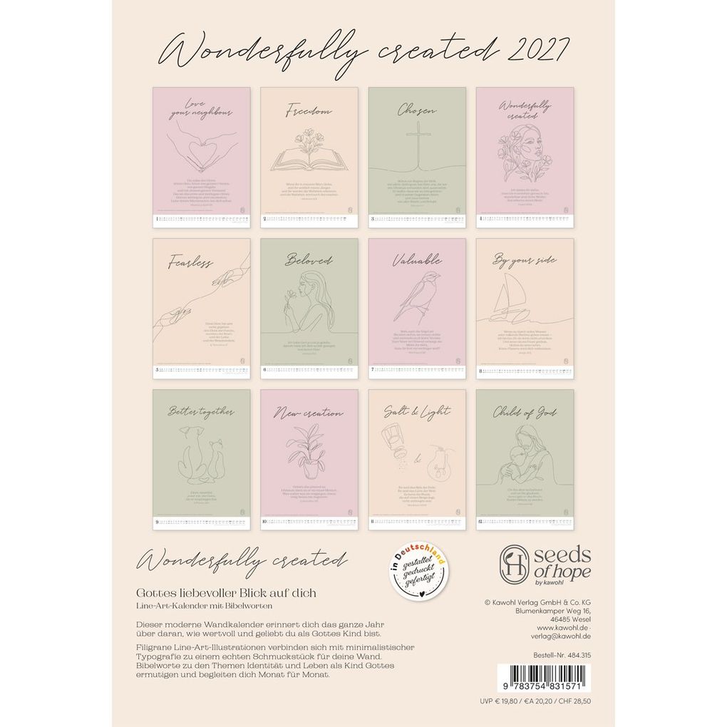 Weitere Ansicht: Wonderfully created 2027