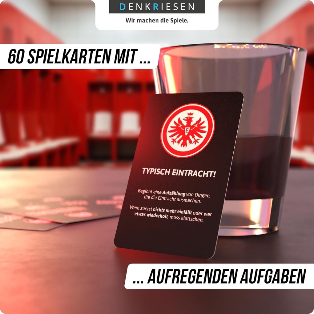 Weitere Ansicht: DENKRIESEN - klattschen® | Eintracht Frankfurt Edition - "Das wahrscheinlich beste Trinkspiel aller Zeiten." | Denis Görz, Ricardo Barreto