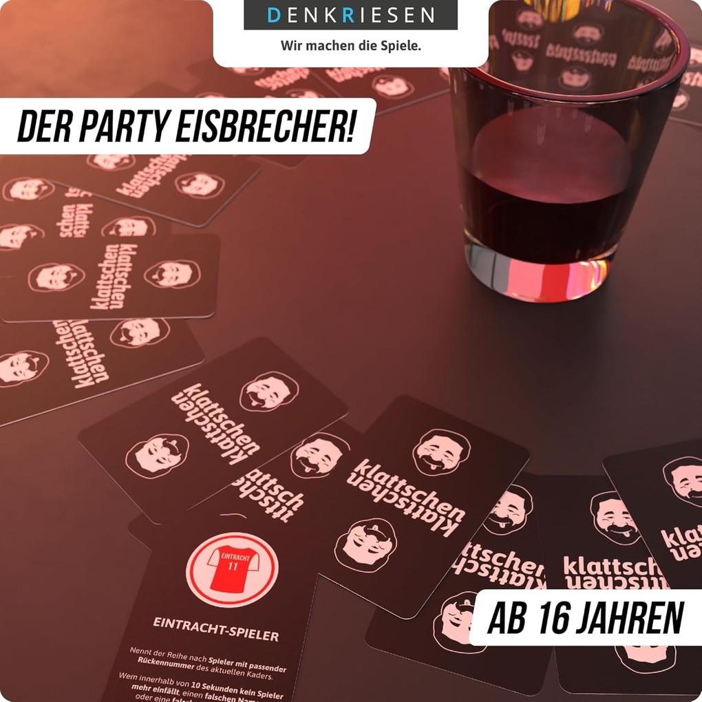 Weitere Ansicht: DENKRIESEN - klattschen® | Eintracht Frankfurt Edition - "Das wahrscheinlich beste Trinkspiel aller Zeiten." | Denis Görz, Ricardo Barreto