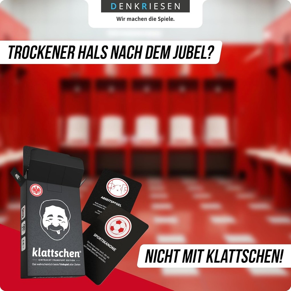 Weitere Ansicht: DENKRIESEN - klattschen® | Eintracht Frankfurt Edition - "Das wahrscheinlich beste Trinkspiel aller Zeiten." | Denis Görz, Ricardo Barreto