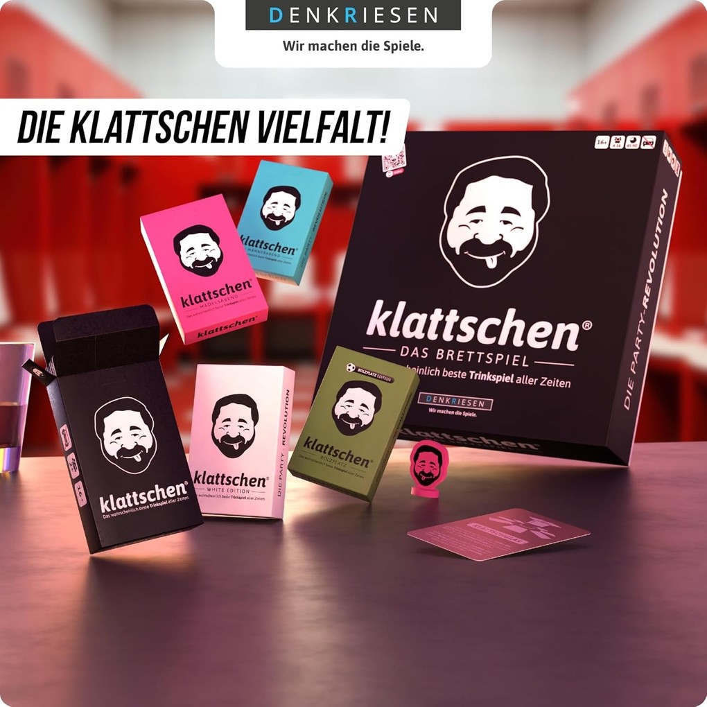 Weitere Ansicht: DENKRIESEN - klattschen® | Eintracht Frankfurt Edition - "Das wahrscheinlich beste Trinkspiel aller Zeiten." | Denis Görz, Ricardo Barreto