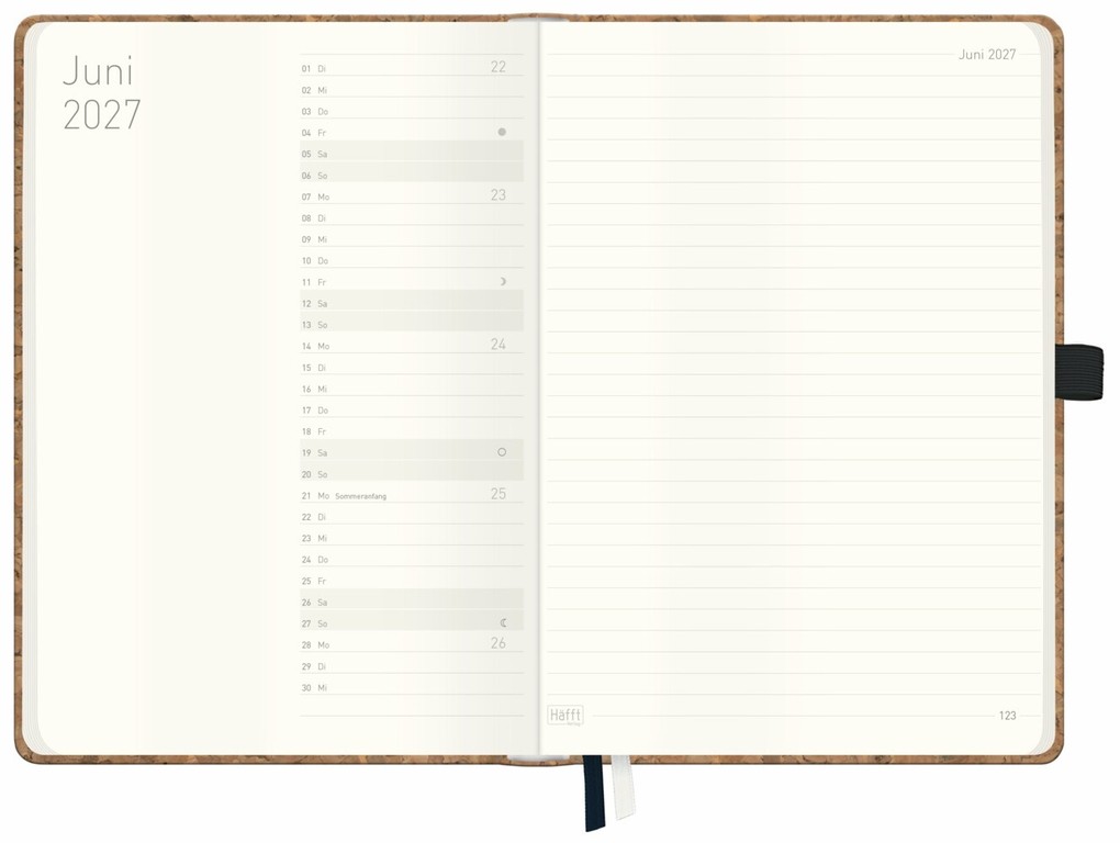Weitere Ansicht: Wochen-Notiz-Timer Classic 26/27 A5 17 Monate [Fine Flowers Salbei] | Andreas Reiter