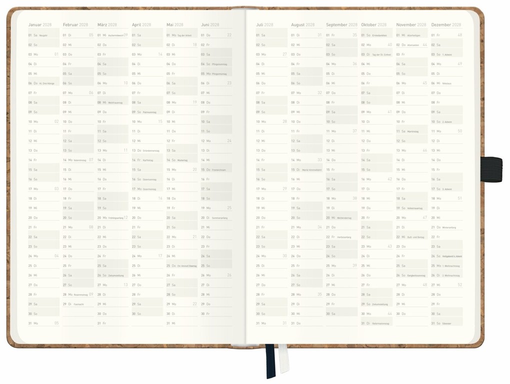 Weitere Ansicht: Wochen-Notiz-Timer Classic 26/27 A5 17 Monate [Fine Flowers Salbei] | Andreas Reiter