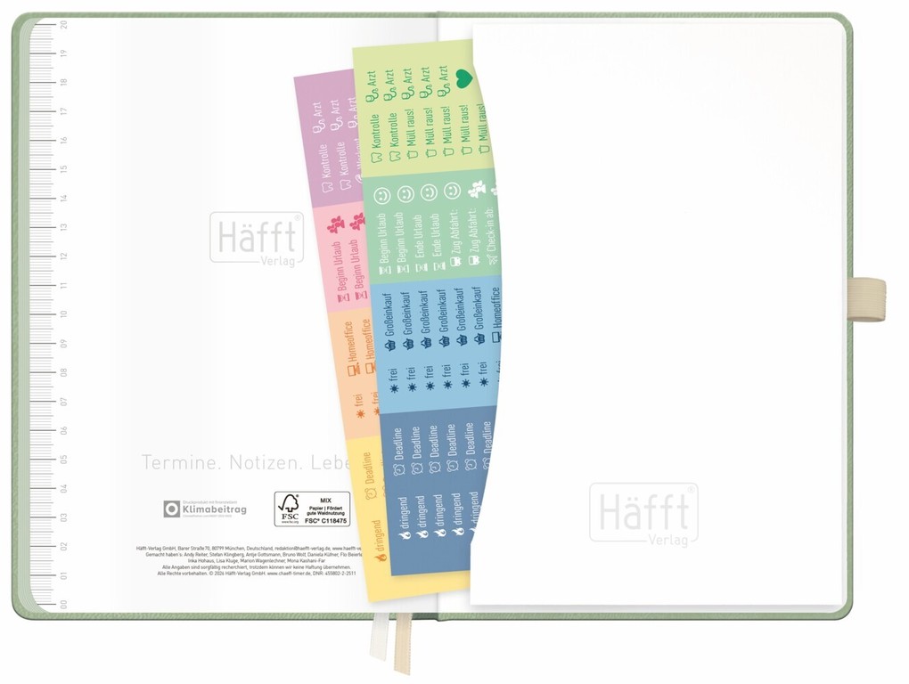 Weitere Ansicht: Chäff-Timer Deluxe 26/27 17 Monate A5 [Salbei] | Andreas Reiter