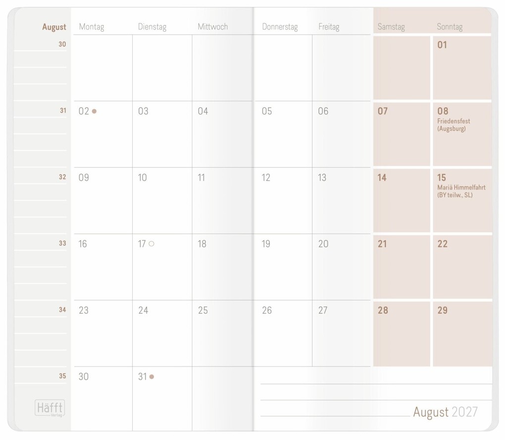 Weitere Ansicht: Monatskalender Square slim 26/27 sort.(3) | Andreas Reiter