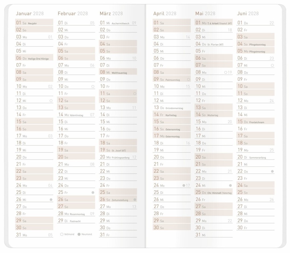 Weitere Ansicht: Monatskalender Square slim 26/27 sort.(3) | Andreas Reiter