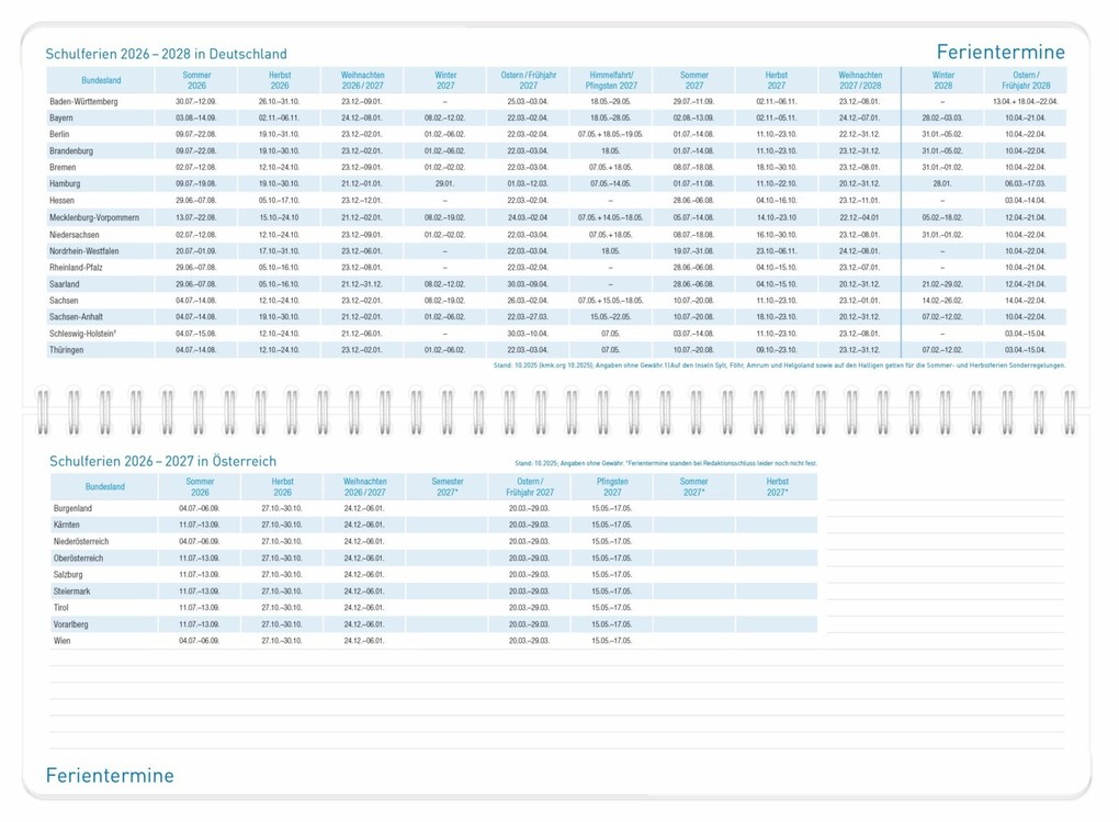 Weitere Ansicht: Tischkalender 17 Monate 26/27 [Königsblau] | Andreas Reiter