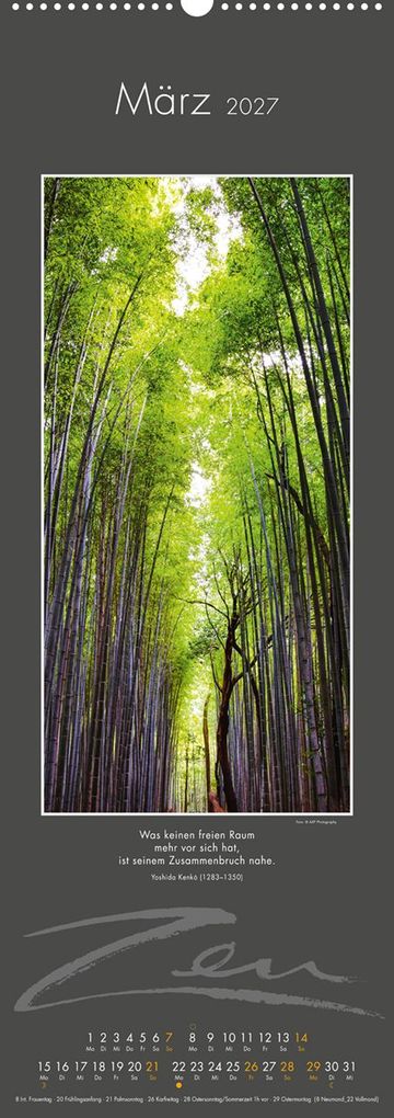 Weitere Ansicht: Zen-Kalender 2027 | Vis Orth