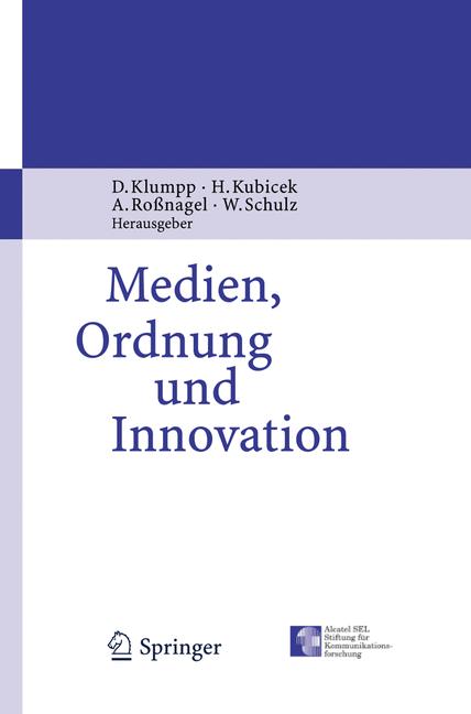 Weitere Ansicht: Medien, Ordnung und Innovation