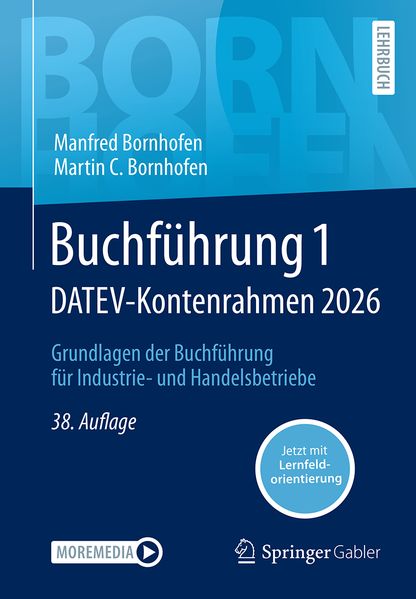 Produktbild: Buchführung 1 DATEV-Kontenrahmen 2026 | Manfred Bornhofen, Martin C. Bornhofen