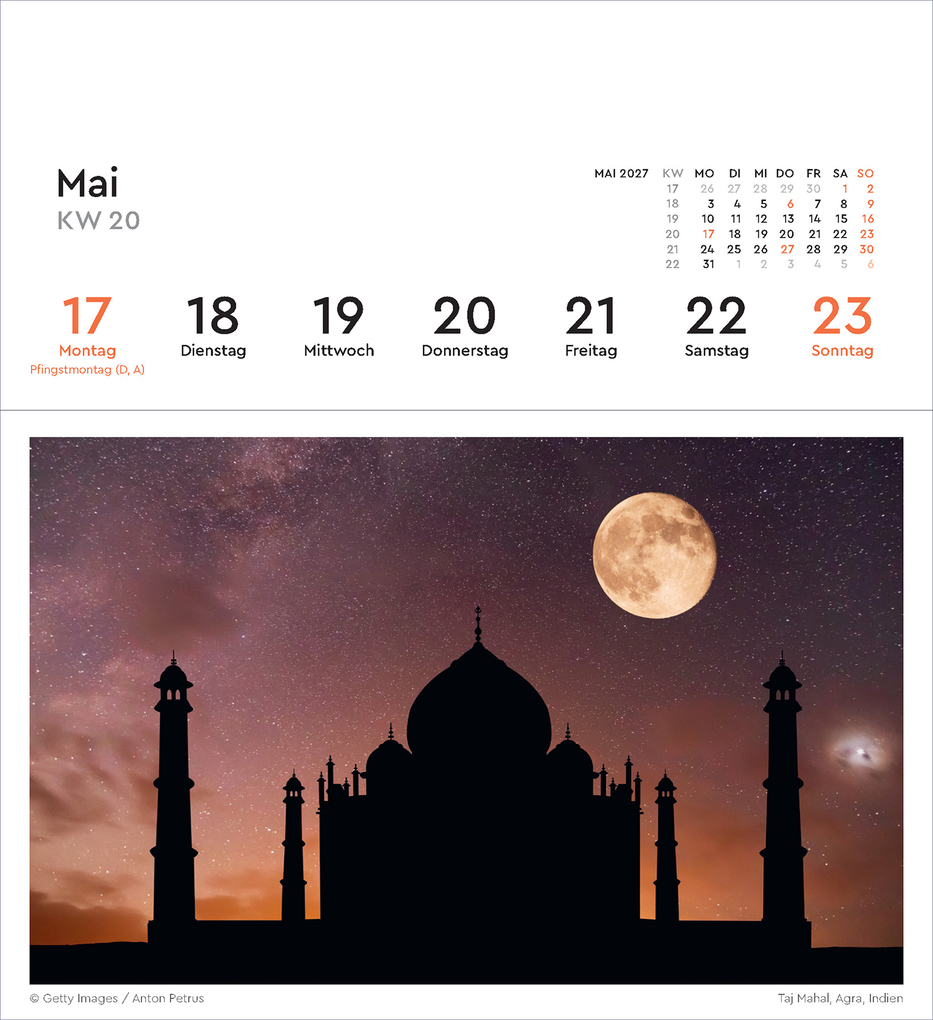 Weitere Ansicht: Urlaubsfeeling - KUNTH Postkartenkalender 2027