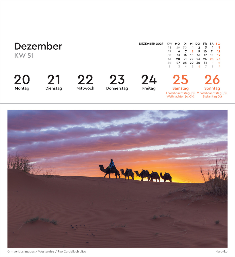 Weitere Ansicht: Urlaubsfeeling - KUNTH Postkartenkalender 2027