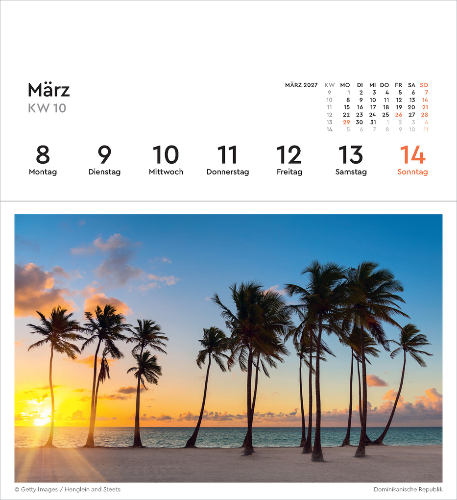 Weitere Ansicht: Urlaubsfeeling - KUNTH Postkartenkalender 2027