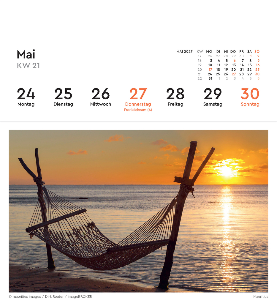 Weitere Ansicht: Urlaubsfeeling - KUNTH Postkartenkalender 2027