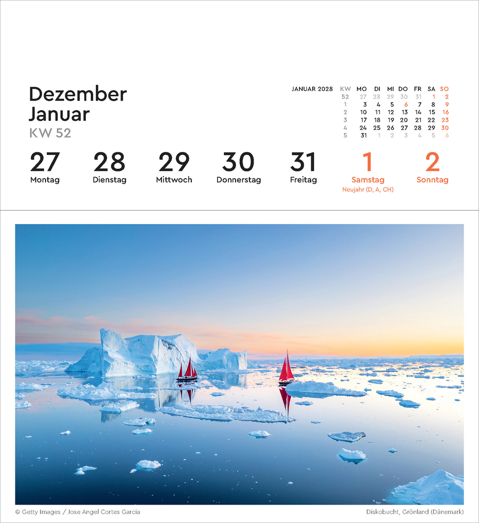 Weitere Ansicht: Urlaubsfeeling - KUNTH Postkartenkalender 2027